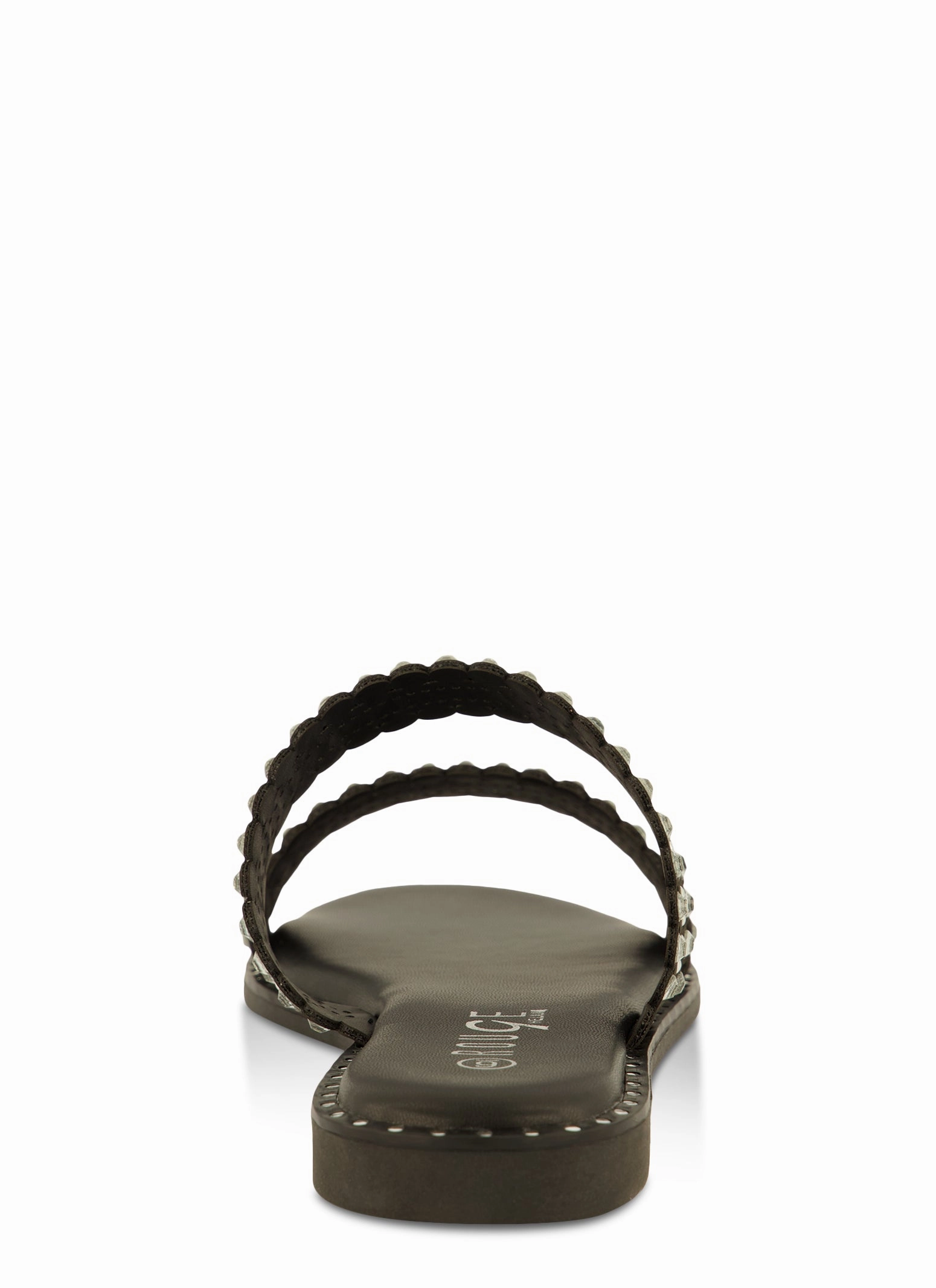 Studded Double Band Slide Sandals