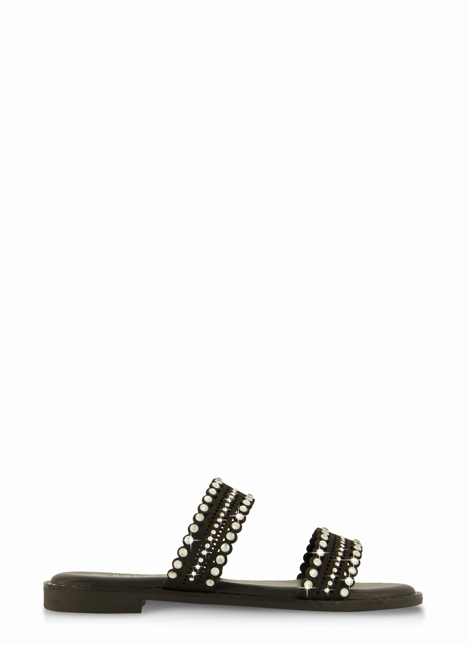 Studded Double Band Slide Sandals