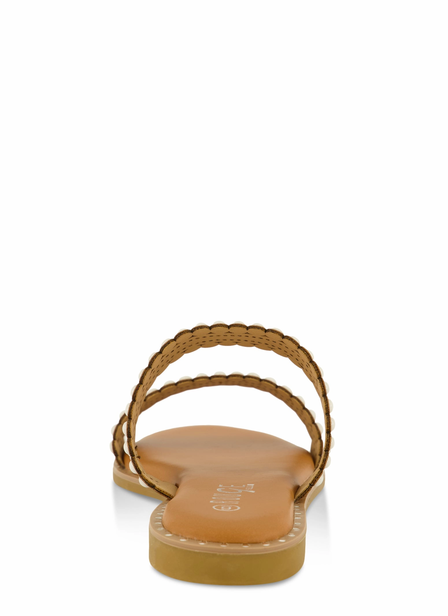 Studded Double Band Slide Sandals