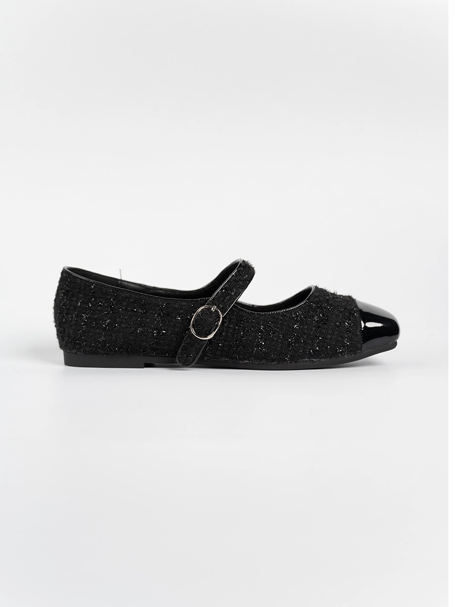 Taylor Tweed Strap Flats