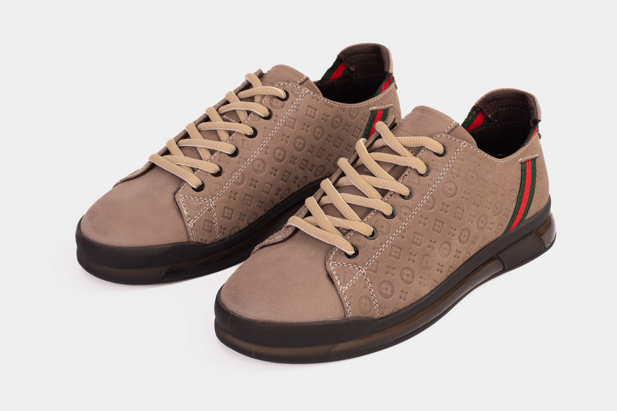 The Journey Beige Leather Men Sneaker Final Sale!