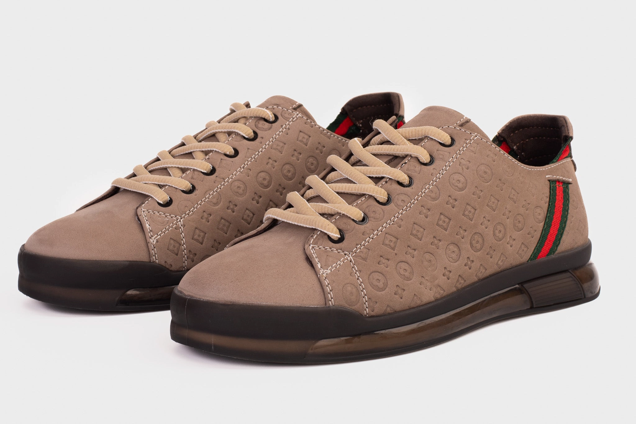 The Journey Beige Leather Men Sneaker Final Sale!