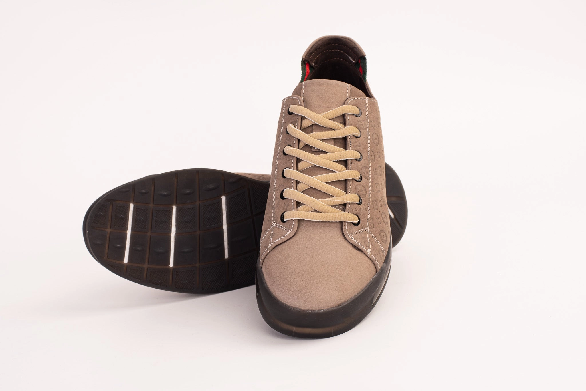 The Journey Beige Leather Men Sneaker Final Sale!