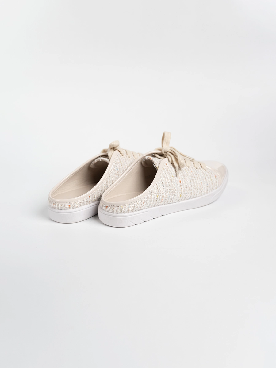 Trixy Tweed Backless Sneakers