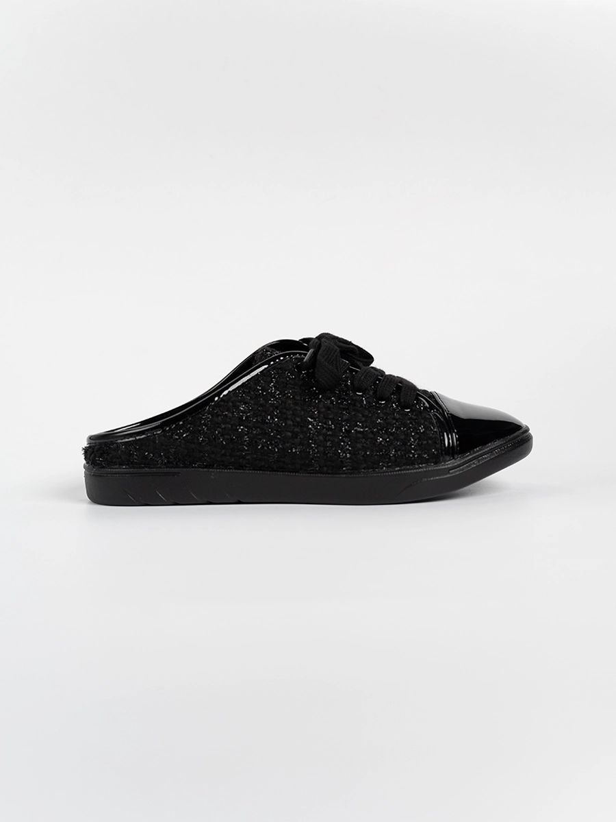Trixy Tweed Backless Sneakers