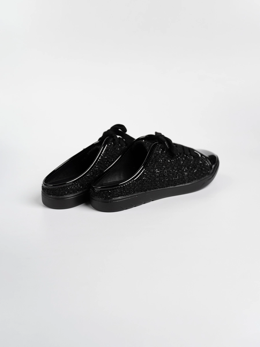 Trixy Tweed Backless Sneakers