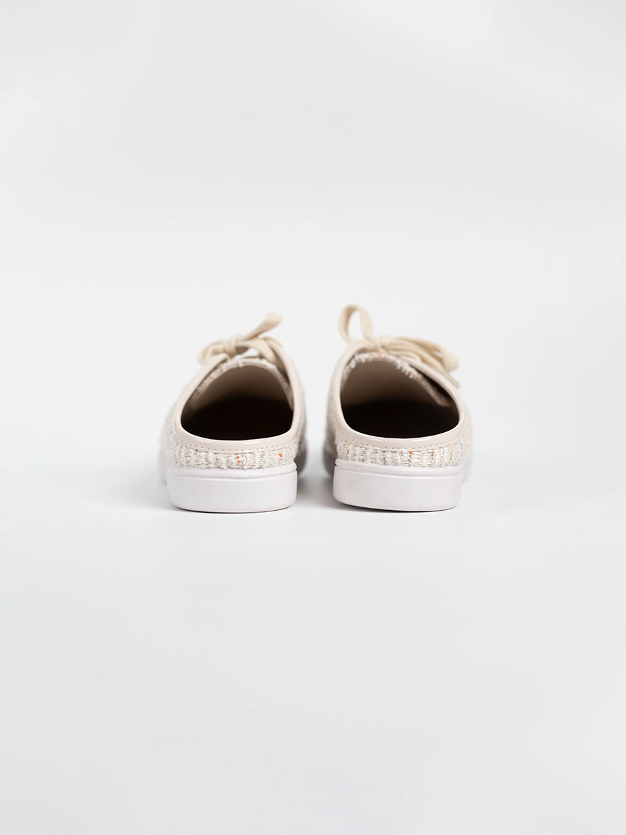 Trixy Tweed Backless Sneakers