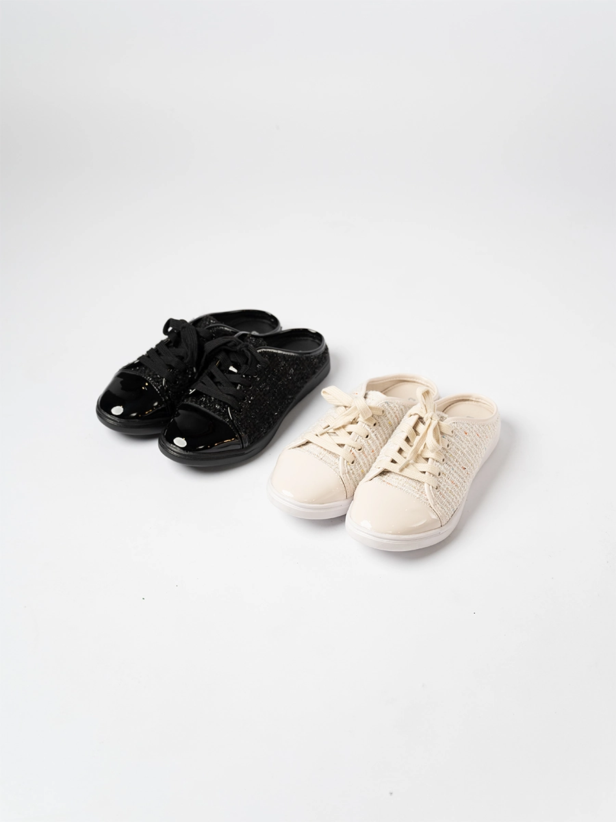 Trixy Tweed Backless Sneakers