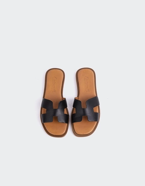 Valmy Black Leather