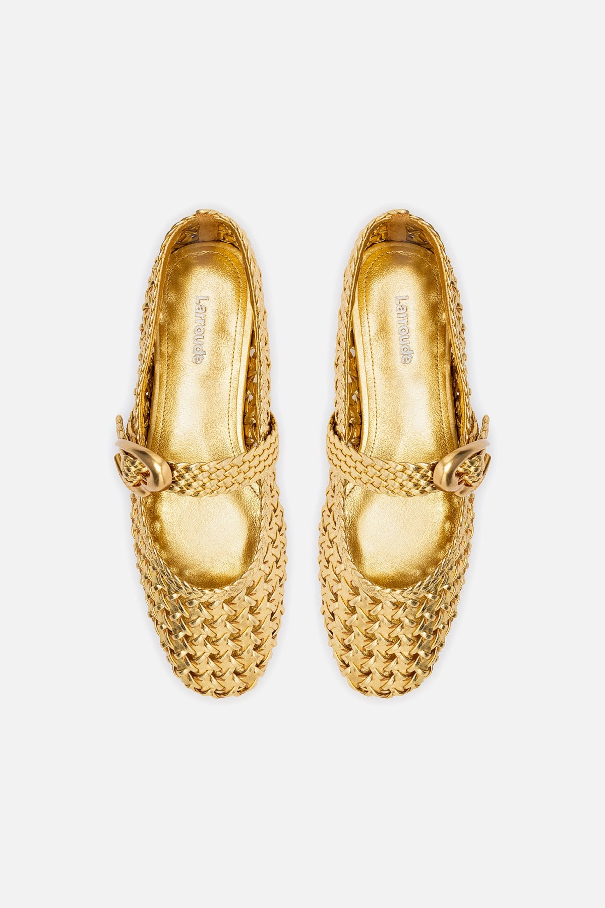 Verona New Macrame In Gold Metallic Leather