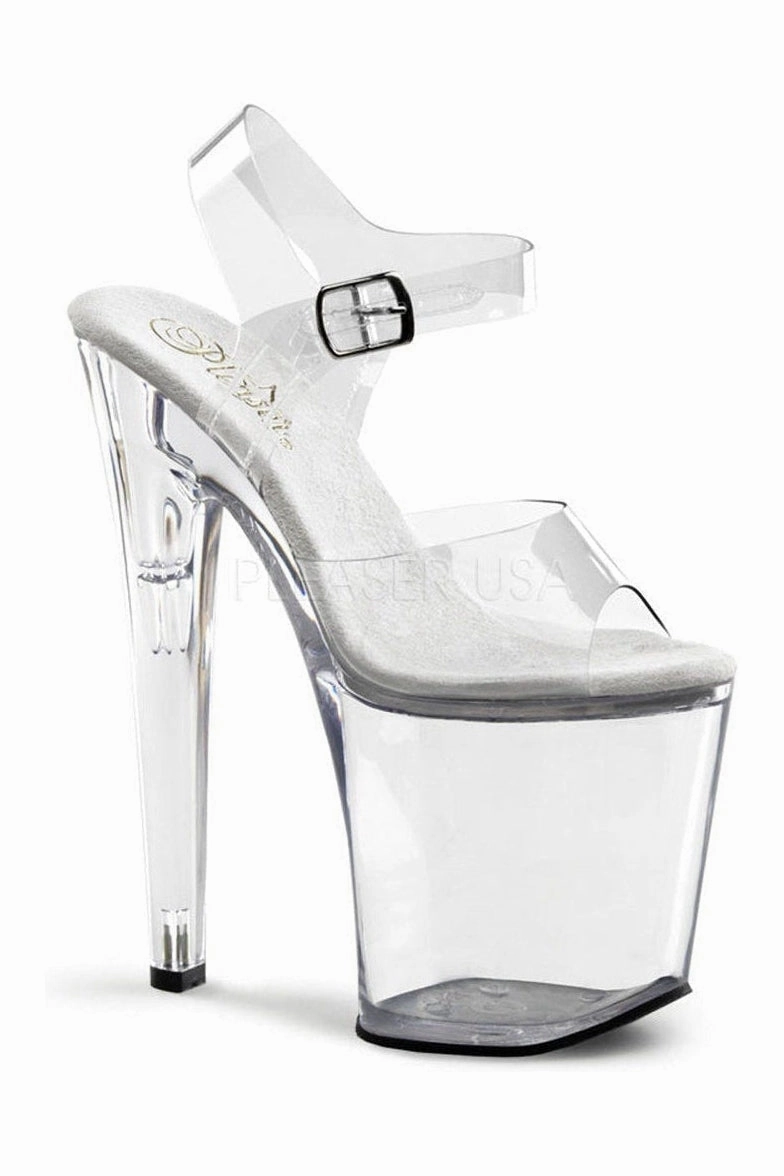 XTREME-808 Platform Sandal  | Clear Vinyl