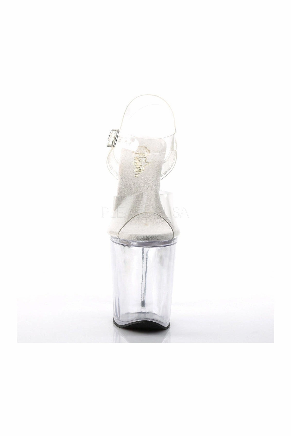 XTREME-808 Platform Sandal  | Clear Vinyl