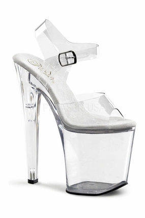 XTREME-808 Platform Sandal  | Clear Vinyl