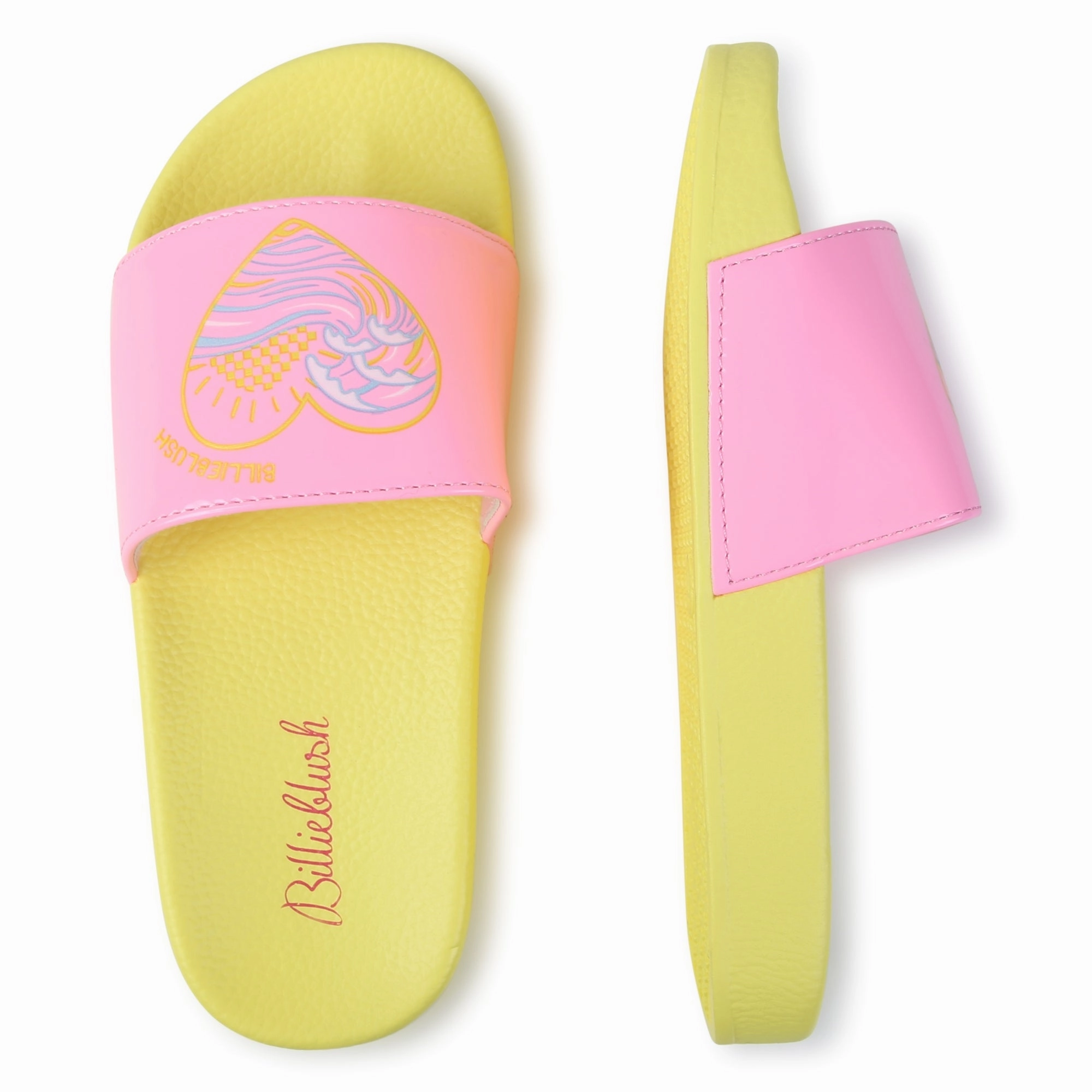 Yellow & Pink Flip-Flops